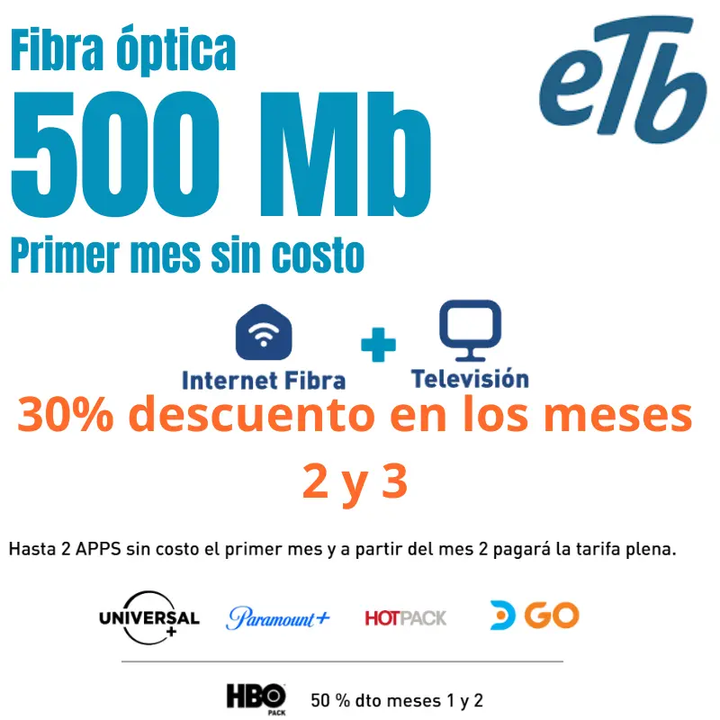 🚀Internet 500MB + Televisión Plus 🚀