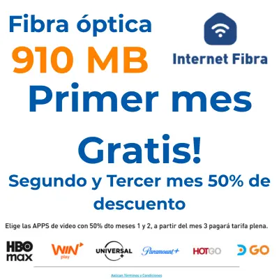 ⚡ Plan Gamer Velocidad Gemela 910 Mb