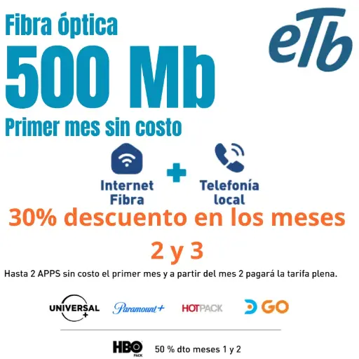 🚀Internet 500MB + Telefonía local Ilimitada 🚀